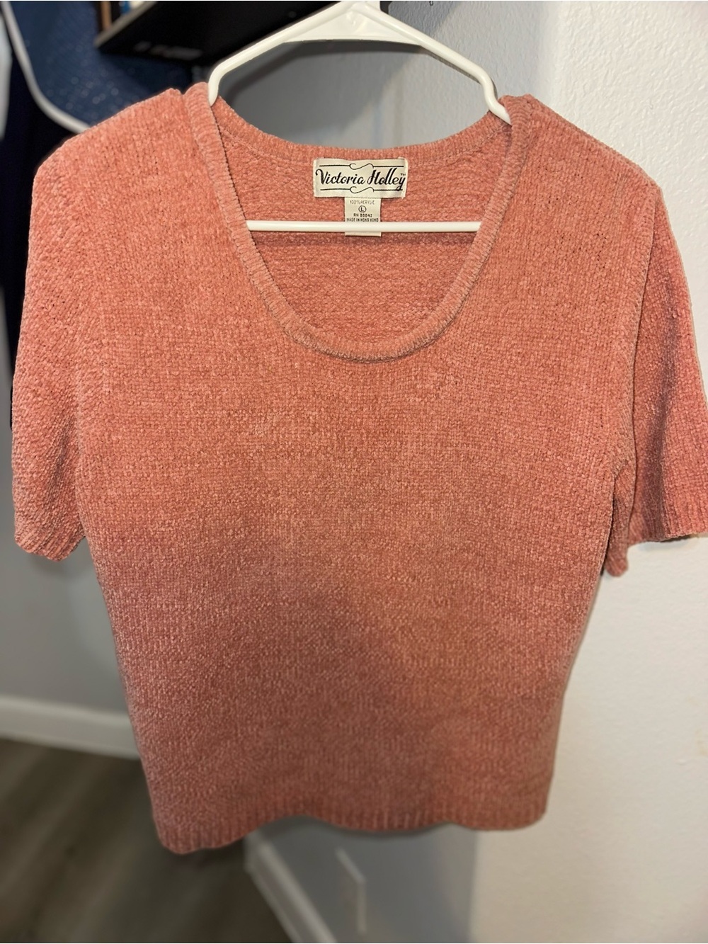 Victoria Holley Dusty Rose Short Sleeve Knit Tee